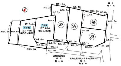 区画図：駅まで徒歩約5分♪
