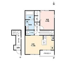 ライトメゾン 1LDKの間取図画像