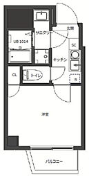 JR京浜東北・根岸線 横浜駅 徒歩10分の賃貸マンション 9階1Kの間取り