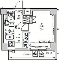 JR鶴見線 鶴見駅 徒歩11分の賃貸マンション 5階1Kの間取り