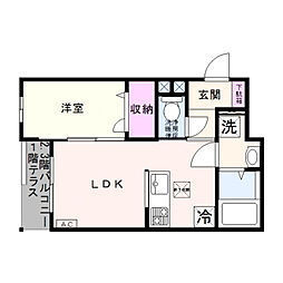 JR京浜東北・根岸線 蒲田駅 徒歩12分の賃貸アパート 3階1LDKの間取り