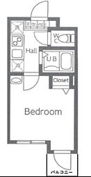 京急本線 花月総持寺駅 徒歩3分の賃貸アパート 2階1Kの間取り