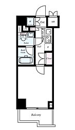 京急本線 京急川崎駅 徒歩10分の賃貸マンション 6階1Kの間取り