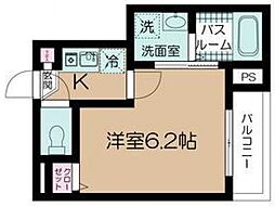 京急本線 梅屋敷駅 徒歩9分の賃貸アパート 1階1Kの間取り
