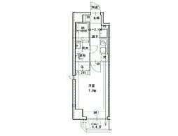 京急本線 鶴見市場駅 徒歩3分の賃貸マンション 4階1Kの間取り
