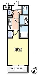 グランヴァン西馬込4 1Kの間取図画像