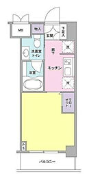 マークフォレスト 1Kの間取図画像