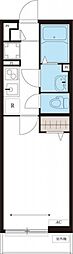 リブリ・グランドアリーナ高津 1Kの間取図画像