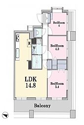 ライオンズマンション船橋東 3LDKの間取図画像