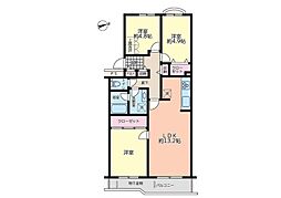 サンマンション青葉台 3LDKの間取図画像