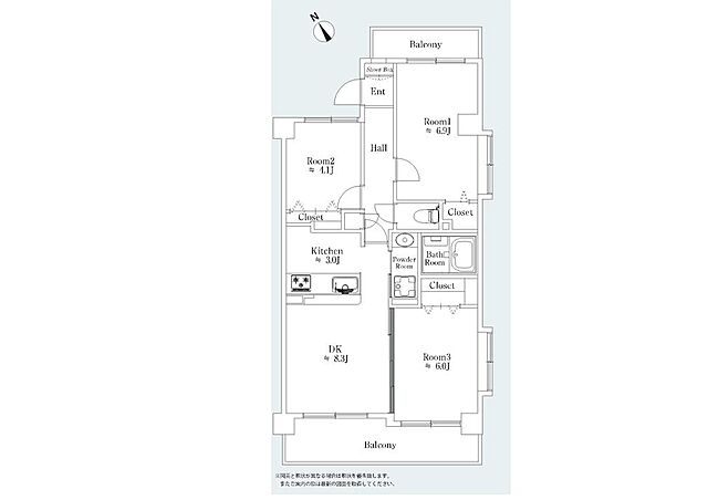 間取り JR横浜線 中山駅 徒歩4分