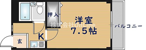 BUBUハウス ｜大阪府東大阪市稲田新町1丁目(賃貸マンション1K・2階・23.80㎡)の写真 その2