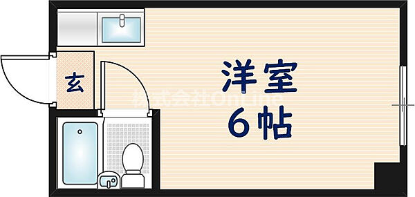 ライラック高井田 ｜大阪府東大阪市高井田元町1丁目(賃貸マンション1R・1階・15.00㎡)の写真 その2