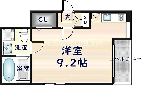 インセナトラ岩田町 ｜大阪府東大阪市岩田町5丁目(賃貸アパート1R・2階・22.80㎡)の写真 その2