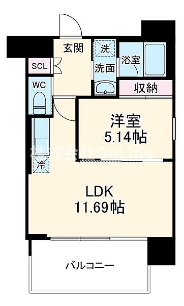 プレジオ荒本新町 ｜大阪府東大阪市荒本新町(賃貸マンション1LDK・12階・39.75㎡)の写真 その2