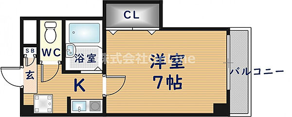 EAST RESIDENCE NAGATA ｜大阪府東大阪市楠根1丁目(賃貸マンション1K・6階・22.00㎡)の写真 その2