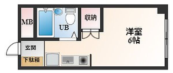 ハイツせせらぎ ｜大阪府東大阪市菱屋西3丁目(賃貸マンション1R・3階・16.00㎡)の写真 その2