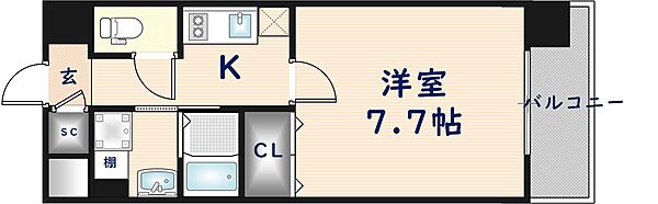 パラゴン布施駅前 ｜大阪府東大阪市足代新町(賃貸マンション1K・6階・28.68㎡)の写真 その2