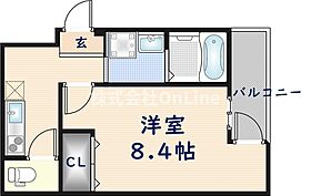 フジパレスJR長瀬  ｜ 大阪府東大阪市寿町1丁目（賃貸アパート1K・2階・28.22㎡） その2