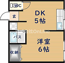 勝和園本館  ｜ 大阪府東大阪市友井3丁目（賃貸アパート1DK・1階・25.00㎡） その2