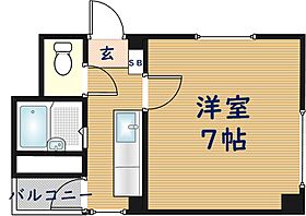 マーキュリーハイム飛田  ｜ 大阪府東大阪市御厨南1丁目（賃貸マンション1K・4階・21.95㎡） その2