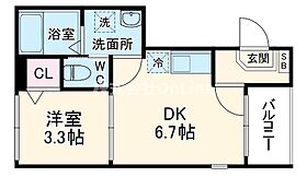 ハーモニーテラス小路東VI  ｜ 大阪府大阪市生野区小路東1丁目（賃貸アパート1DK・3階・25.40㎡） その2