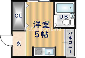 ダイヤコーポ  ｜ 大阪府東大阪市高井田元町2丁目（賃貸マンション1R・2階・12.00㎡） その2