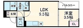 D porta Riccia  ｜ 大阪府東大阪市花園西町1丁目（賃貸アパート1LDK・3階・30.83㎡） その2