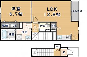 セレスコート本郷  ｜ 大阪府東大阪市吉田3丁目（賃貸アパート1LDK・2階・51.40㎡） その2