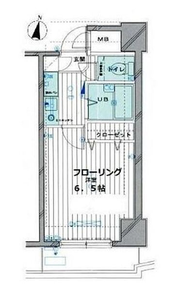 パークウェル三軒茶屋 202｜東京都世田谷区上馬１丁目(賃貸マンション1K・2階・19.84㎡)の写真 その2