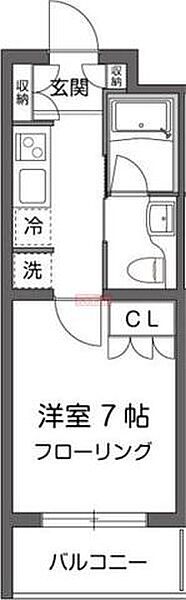 ガーデン用賀 112｜東京都世田谷区用賀３丁目(賃貸マンション1K・1階・25.06㎡)の写真 その2