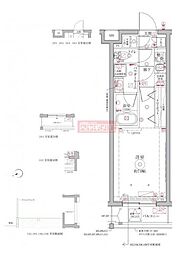 クレイシア・ヴァースクレイシアIDZ祐天寺2 1Kの間取図画像