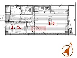 リフィオ三軒茶屋 1LDKの間取図画像