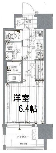 大阪府大阪市都島区片町2丁目(賃貸マンション1K・4階・22.62㎡)の写真 その2