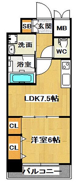 ジューム南船場 ｜大阪府大阪市中央区南船場2丁目(賃貸マンション1LDK・12階・35.18㎡)の写真 その2