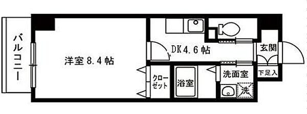 大阪府大阪市福島区福島6丁目(賃貸マンション1DK・5階・30.03㎡)の写真 その2