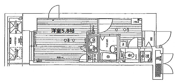 大阪府大阪市北区天神西町(賃貸マンション1R・4階・19.22㎡)の写真 その2