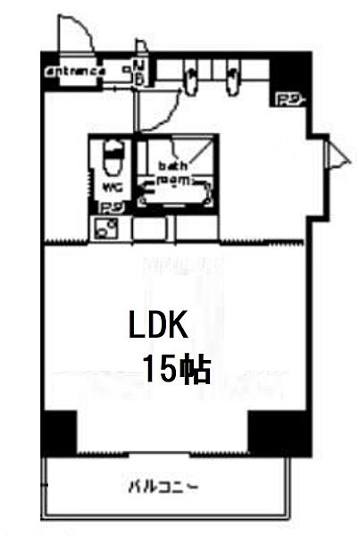 SK TOWER心斎橋EAST ｜大阪府大阪市中央区南船場1丁目(賃貸マンション1LDK・15階・54.74㎡)の写真 その2