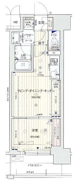 レオンコンフォート本町東III ｜大阪府大阪市中央区常盤町2丁目(賃貸マンション1LDK・7階・30.60㎡)の写真 その2