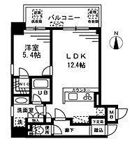 大阪府大阪市北区天満橋1丁目（賃貸マンション1LDK・14階・45.66㎡） その2