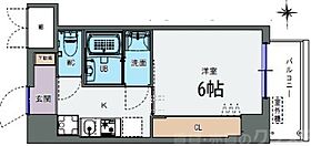 GLUCK MAISON S-SHINFUKAE XIII  ｜ 大阪府東大阪市足代北1丁目14-18（賃貸マンション1K・6階・25.55㎡） その2