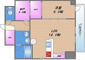 La CASA 上汐  ｜ 大阪府大阪市天王寺区上汐4丁目5-28（賃貸マンション1LDK・5階・47.27㎡） その2