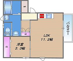 Grace Fukaebashi  ｜ 大阪府大阪市城東区諏訪4丁目6（賃貸アパート1LDK・2階・36.35㎡） その2