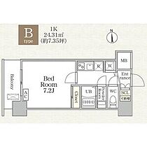 アドバンス大阪城ベレッツァ  ｜ 大阪府大阪市中央区北新町2（賃貸マンション1K・12階・24.31㎡） その2