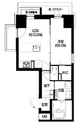 La CASA 石ケ辻 6階1LDKの間取り