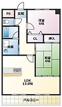 プランドールONE 206 ｜ 愛知県豊橋市佐藤5丁目20-1（賃貸マンション2LDK・2階・70.37㎡） その2