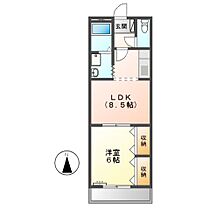 サンビレッジ28 101 ｜ 愛知県豊橋市絹田町（賃貸アパート1LDK・1階・35.93㎡） その2