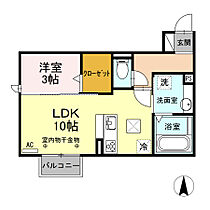 アステール 103 ｜ 愛知県豊橋市羽根井町97-1（賃貸アパート1LDK・1階・36.85㎡） その2