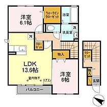 サンライズＹＡＭＡＴＯ　C 201 ｜ 茨城県神栖市奥野谷（賃貸アパート2LDK・2階・69.45㎡） その2