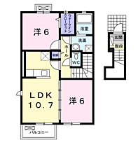 ポラリスI 203 ｜ 茨城県神栖市知手中央２丁目10番4号（賃貸アパート2LDK・2階・57.96㎡） その2